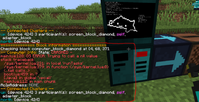 Debugger output
